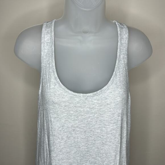 TREASURE & BOND Gray Scoop Neck Sleeveless Tank Top Maxi Dress Women’s - Picture 3 of 7